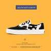 SUPS cow print white black low top canvas casual unisex summer niche fashion shoes