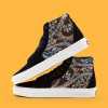 SUPS black color printed high top canvas shoes Fashion unisex summer trend all casual board shoes